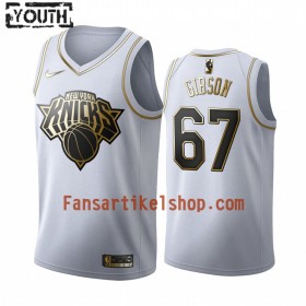 NBA New York Knicks Trikot Taj Gibson 67 Nike 2019-2020 Weiß Golden Edition Swingman - Kinder
